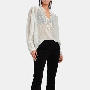 Munthe Jogger Chiffon Embroidered Blouse DK 38